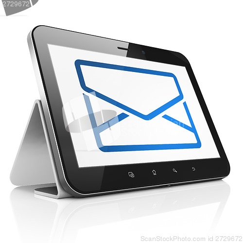 Image of Business concept: Email on tablet pc computer