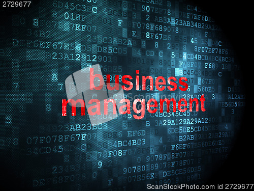 Image of Business concept: Business Management on digital background