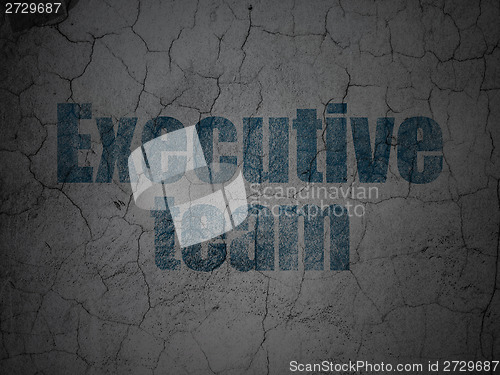Image of Business concept: Executive Team on grunge wall background