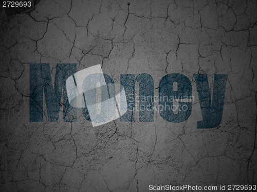 Image of Finance concept: Money on grunge wall background