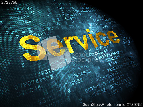 Image of Business concept: Service on digital background