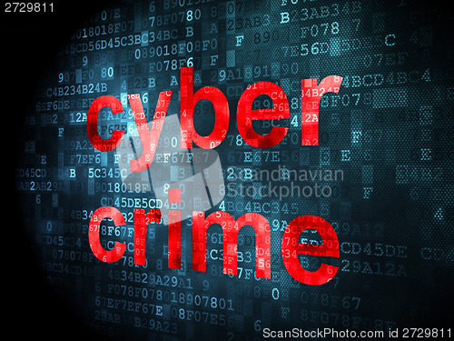 Image of Protection concept: Cyber Crime on digital background