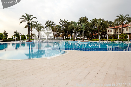 Image of swimming pool with nobody