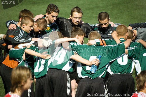 Image of Legia team before match.