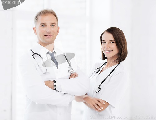 Image of two doctors with stethoscopes