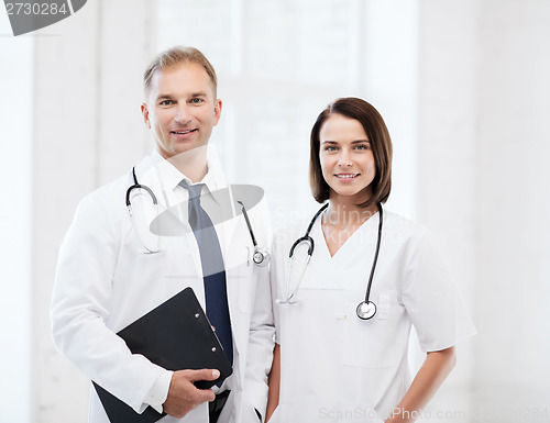 Image of two doctors with stethoscopes