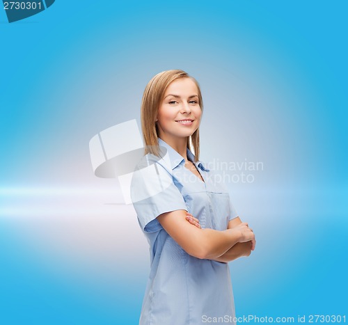 Image of smiling female doctor or nurse