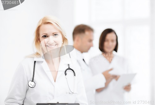 Image of female doctor with stethoscope