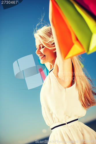 Image of woman with shopping bags