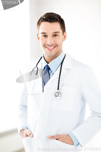 Image of male doctor with stethoscope