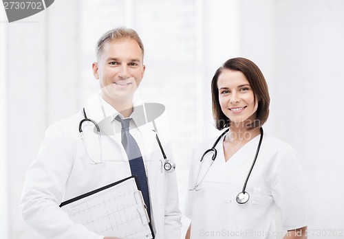 Image of two doctors with stethoscopes