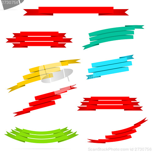 Image of Set of color ribbons