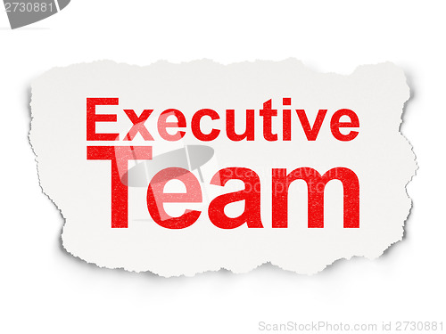 Image of Finance concept: Executive Team on Paper background