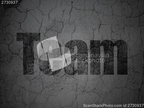Image of Business concept: Team on grunge wall background