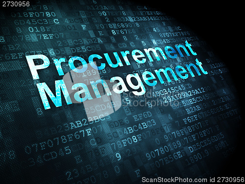 Image of Business concept: Procurement Management on digital background