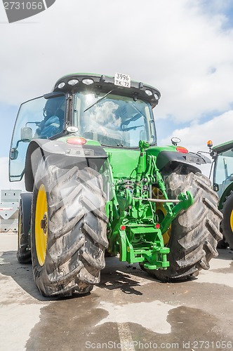 Image of Tractor on agricultural machinery exhibition