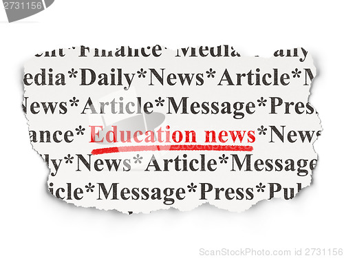 Image of News concept: Education News on Paper background