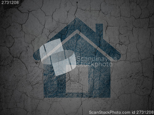 Image of Security concept: Home on grunge wall background