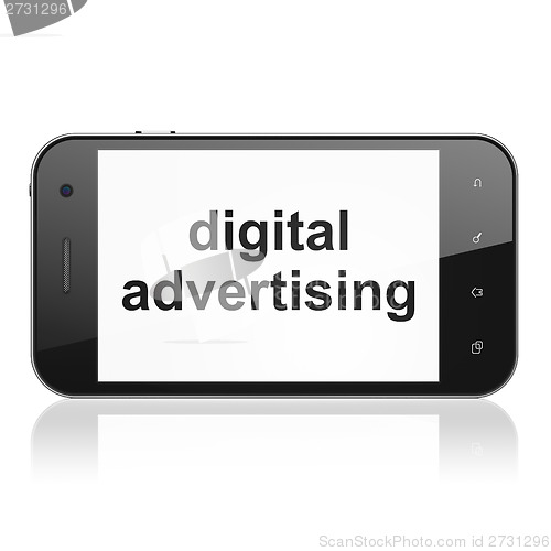 Image of Marketing concept: Digital Advertising on smartphone