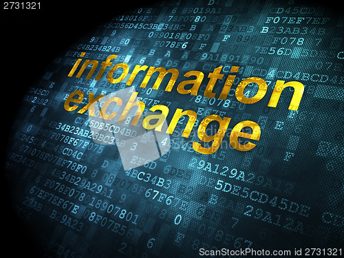 Image of Information concept: Information Exchange on digital background