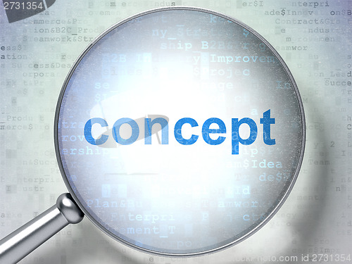 Image of Marketing concept: Concept with optical glass