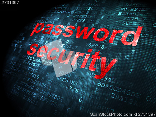 Image of Safety concept: Password Security on digital background