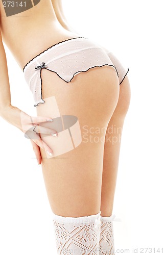 Image of pink panties and white stockings