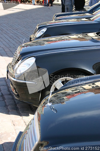 Image of Cars in row