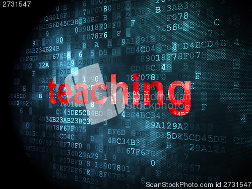 Image of Education concept: Teaching on digital background