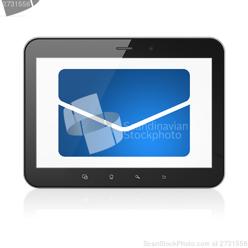Image of Business concept: Email on tablet pc computer