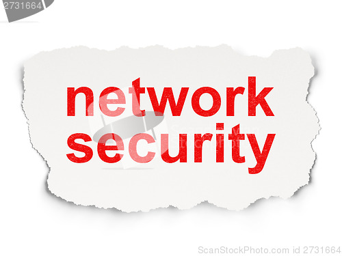 Image of Security concept: Network Security on Paper background