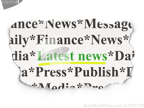Image of News concept: Latest News on Paper background