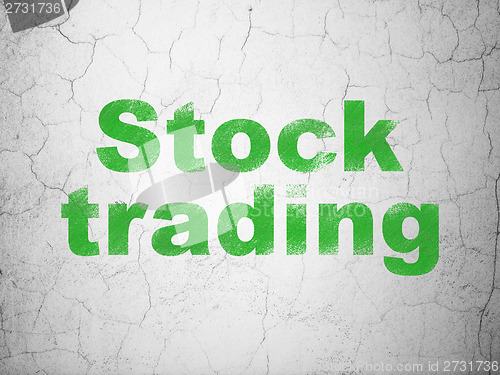 Image of Business concept: Stock Trading on wall background