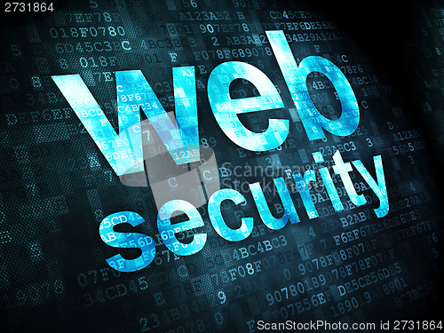 Image of SEO web design concept: Web Security on digital background