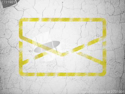 Image of Business concept: Email on wall background