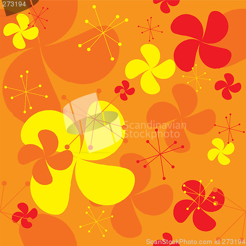 Image of orange fan background