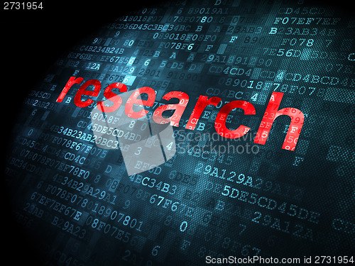 Image of Marketing concept: Research on digital background