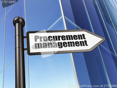 Image of Business concept: sign Procurement Management on Building background