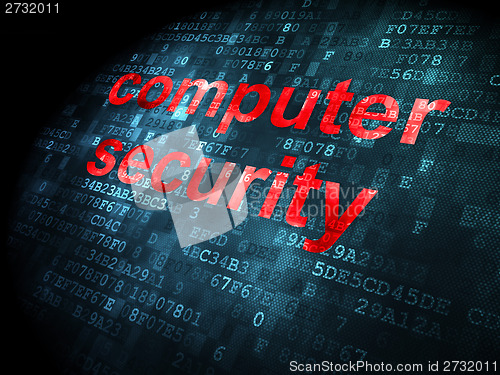 Image of Security concept: Computer Security on digital background