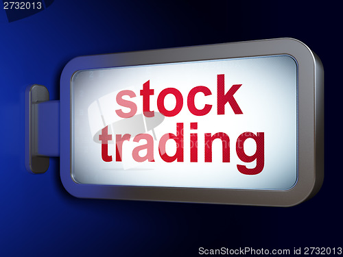 Image of Business concept: Stock Trading on billboard background