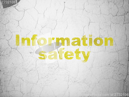 Image of Security concept: Information Safety on wall background