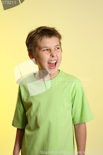 Image of Boy screaming