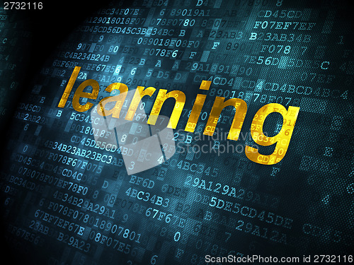 Image of Education concept: Learning on digital background