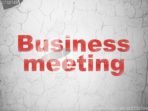 Image of Business concept: Business Meeting on wall background