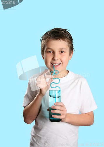 Image of Boy with glass of water