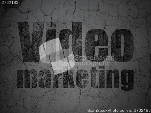 Image of Business concept: Video Marketing on grunge wall background