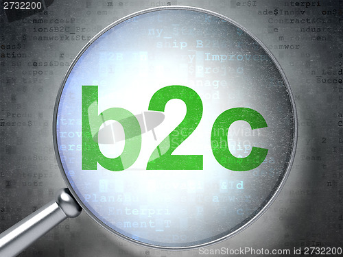 Image of Business concept: B2c with optical glass