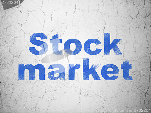 Image of Finance concept: Stock Market on wall background