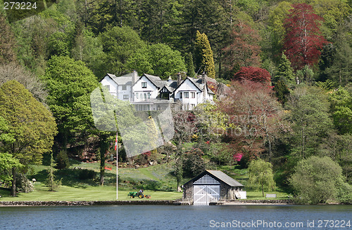 Image of large house and garden