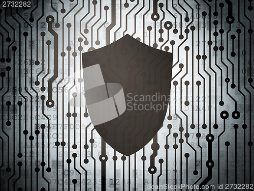 Image of Safety concept: circuit board with Shield